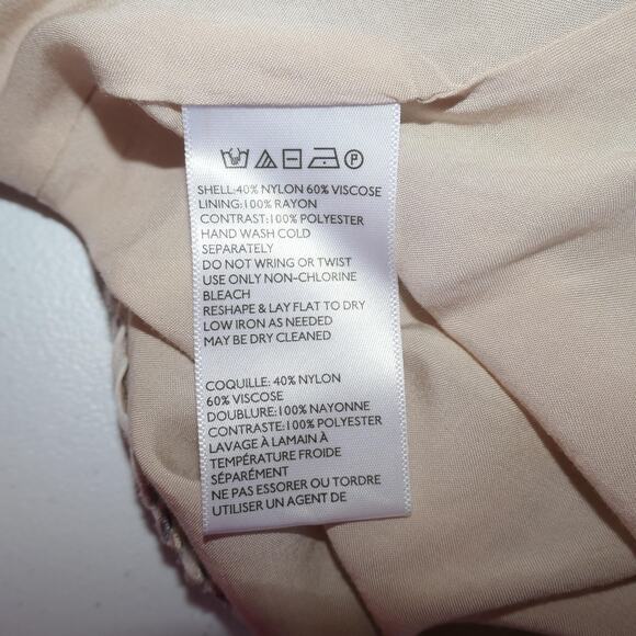 Silence Noise Anthropologie Dress Womens S Beige Metallic Animal Halter Mini - Picture 10 of 13